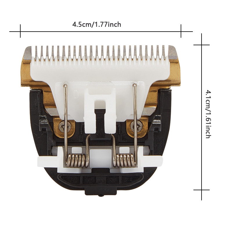 Cabelo Grooming Trimmer Head Clipper Blade, 24 dentes cortador, Shaver, acessórios universais, cerâmica original, substituição de titânio