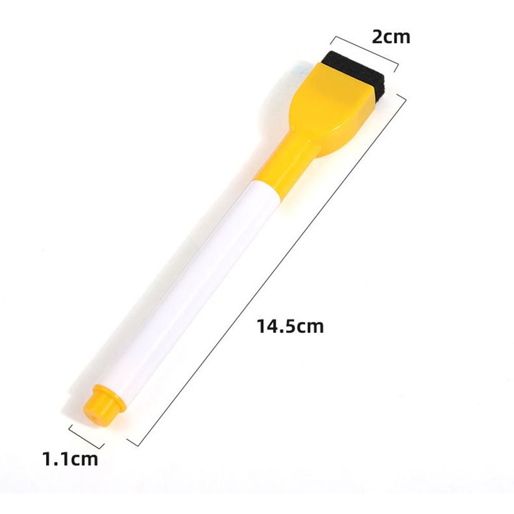Portable Colorful Whiteboard Marker Magneticless Waterborne Brush Water Color Pens Erasable Multifunction Marker Pen Fridge