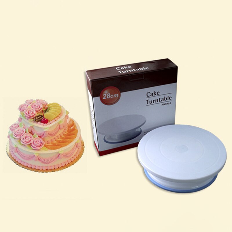 28 cm Turntable Cake Tray Cake Pastry Kit Rotating Cakes Cake Glaze