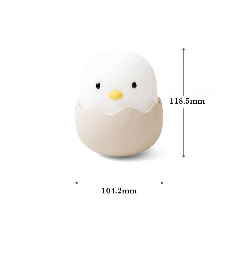 LED-nachtlicht Ebene Ei KüKen bilden Wiederaufladbare Nacht lampe Weichen Karikatur Baby Kinderzimmer Schlafzimmer Lampe für freundlicher Geburtstagsgeschenk