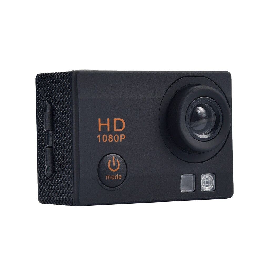 Waterdichte Camera Hd 1080P Sport Actie Camera Dvr Cam Dv Video Camcorder # T2: Black 