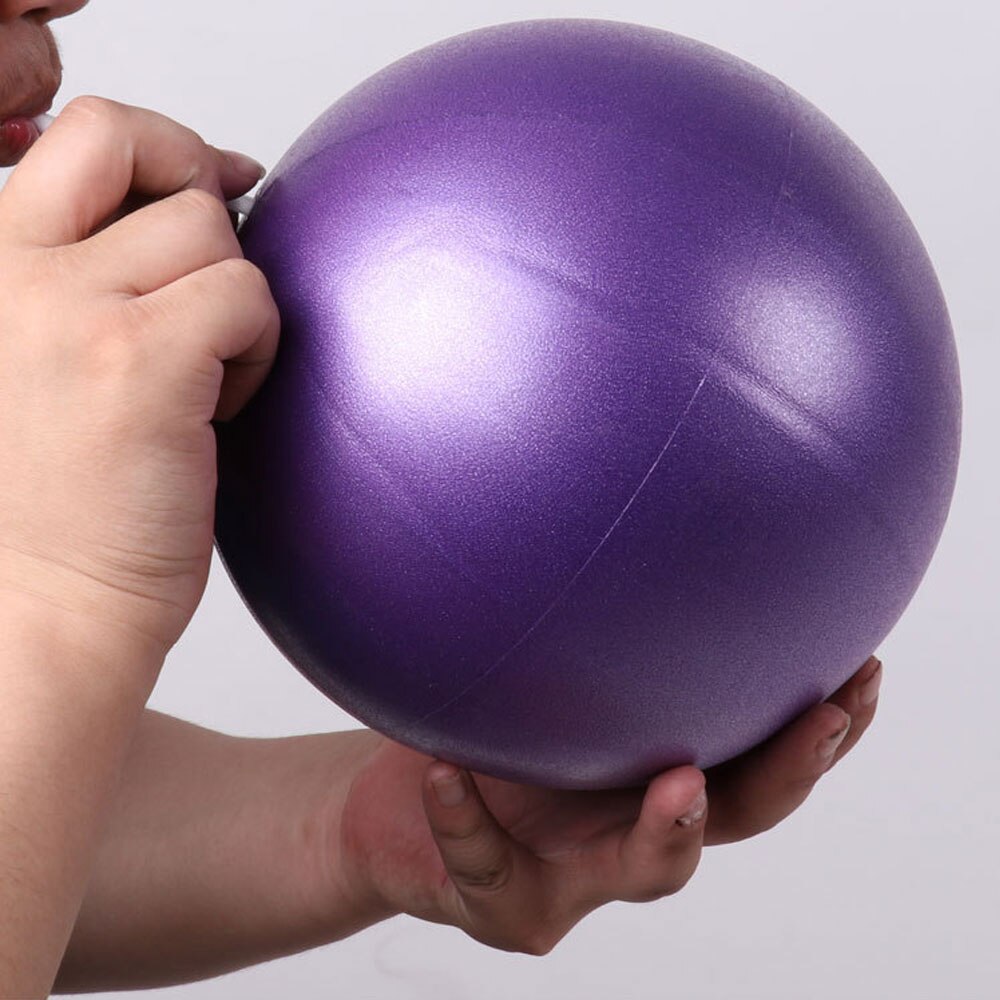 25cm Yoga Ball Exercise Gymnastics Pilates Ball Balance Exercise Gym Sports Ball PVC Indoor Home Training Mini Yoga Ball