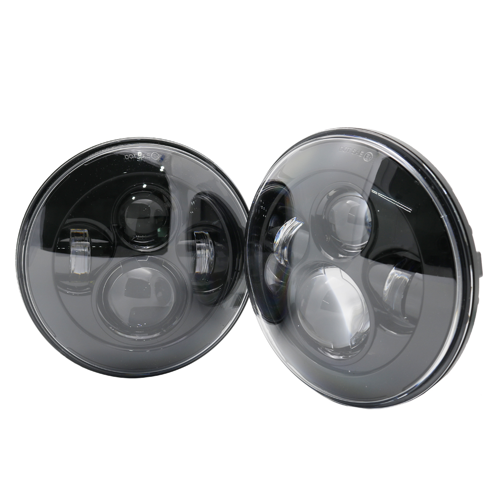 Pour Lada 4x4 urban Niva 7 "LED H4 phare phare avant en métal phares avant garniture de cadre pour LADA NIVA