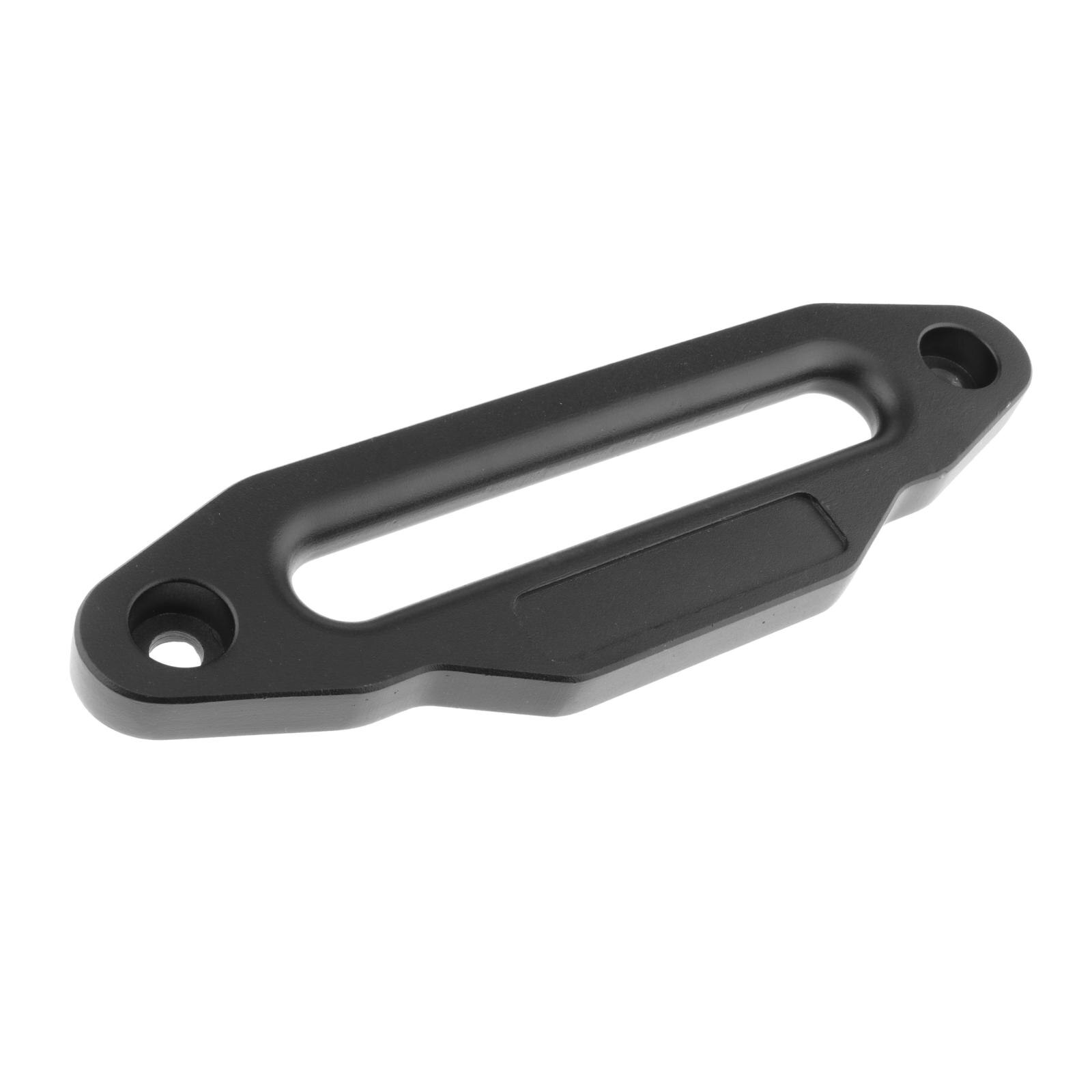 Guide-câble (Fairlead) En Aluminium Noir Pour Treuil | Compatible Câble Synthétique | Dimensions ~15.2cm, Kit De Montage Inclus