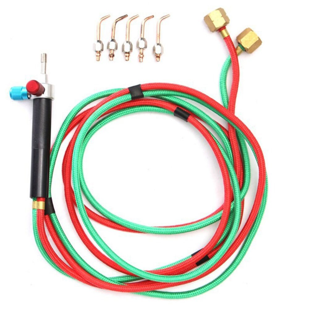 Mini Gas Torch Oxygen Welding Soldering Gun Oxygen Acetylene Gun for Platinum Metal Stainless Steel Welding Soldering Tool Kit