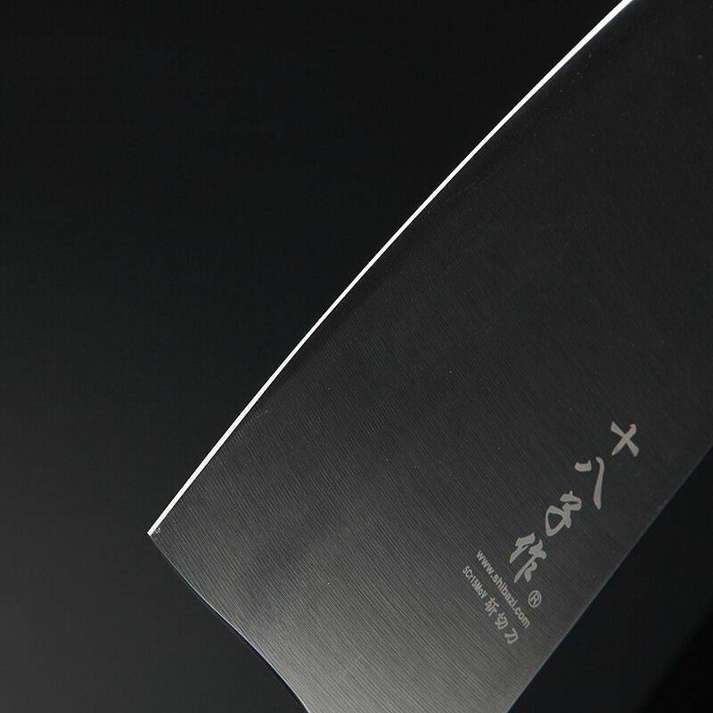 Skarp køkkenkniv i rustfrit stål kok kødhakker kniv træskaft hugge ben kniv køkken køkkenredskaber 2 stil