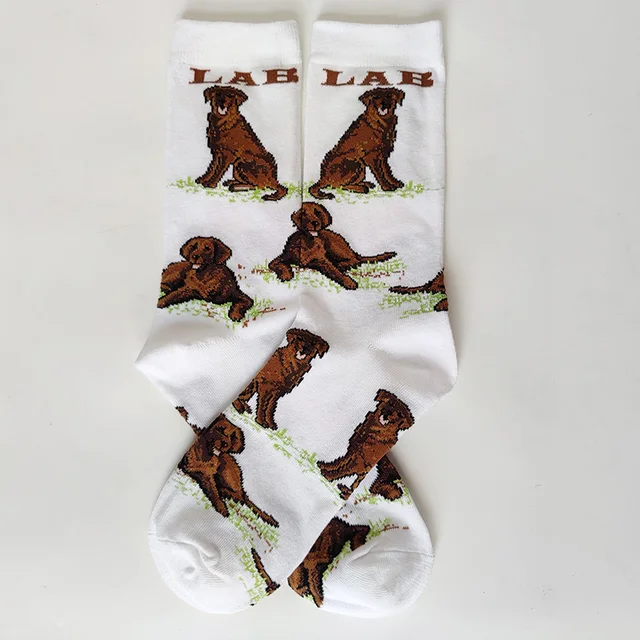 Crew Funny Women Socks Border Collie Schnauzer Lab Scottie Beagle Boxer Pug Bulldog Sheltie Golden Doodle Retriever