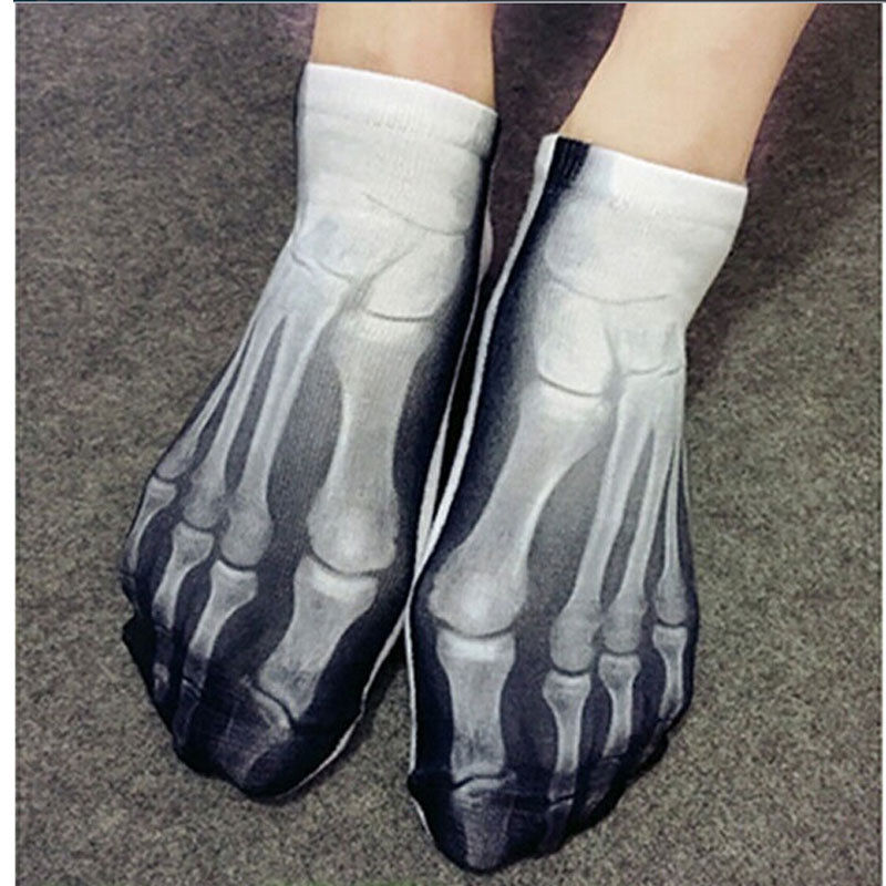 Chaussettes 3D drôles nouveauté Bacon doux imprimé Art cheville chaussettes porc dollars viande chaussettes