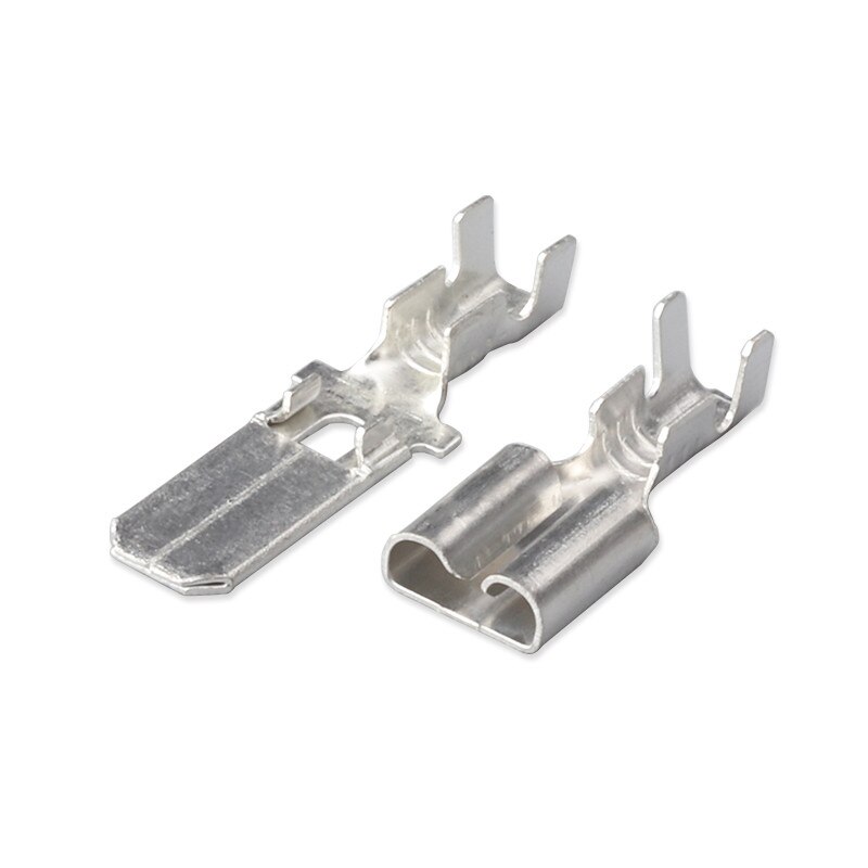 100 juegos DJ7024Q-6.3-11/21 6,3mm 2Pin AMP conectores de cable eléctrico del coche