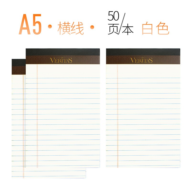 Book Kaisa Vitas writepads American Laptop A4 Writing Pads Tearable Grid Noteboy Notebook Vertical: A5 White Horizontal Line 3 Books