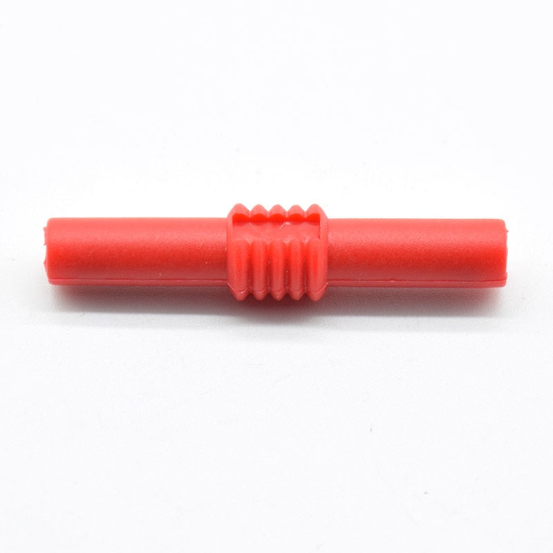 2Pcs Extension Insulated Banana Plug Connector Coupler PVC Black+Red 4mm Banana Jack Socket Female to Female Adapter red black