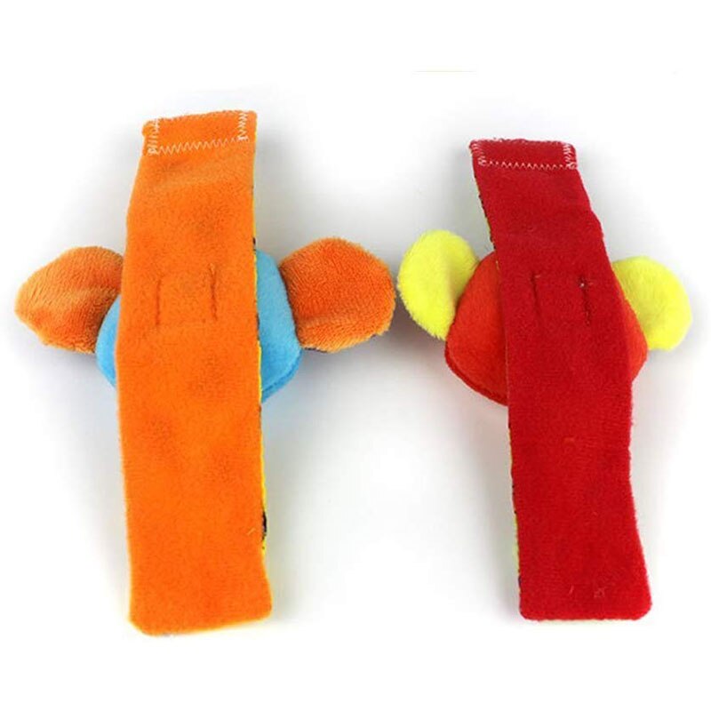 Baby Wrist Rattle Delicate Cute Kawaii Good Workmanship Skin-Friendly Fabric Baby Toy Cartoon Shapes Rattle Socks