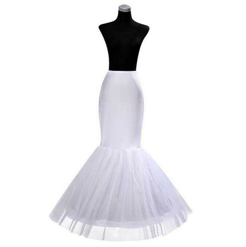 Braut Petticoat Krinoline Unterrock Hochzeit Kleid Band Lolita Petticoat Lange Phantasie Rutscht Weiß Petticoat Rockabilly tüll: 2