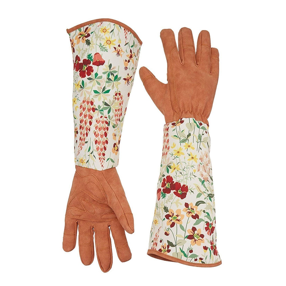 1 par de guantes de jardinería de manga larga, guante Dacron, guantes resistentes al frío, guantes resistentes al agua, poda, accesorios de trabajo para jardín