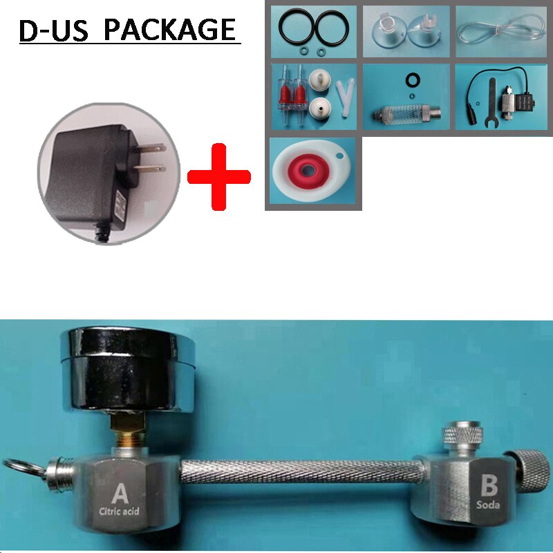 ZRDR Aquarium DIY CO2 generator system kit CO2 generator, bubble counter diffuser with solenoid valve,For / Aquatic plant growth: D-US