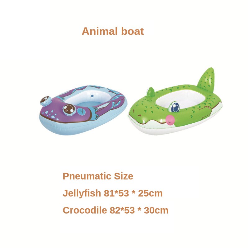 Inflatable baby boat for children Inflatable Motor boat for children inflatable boat for children floating on the water: Animal boat