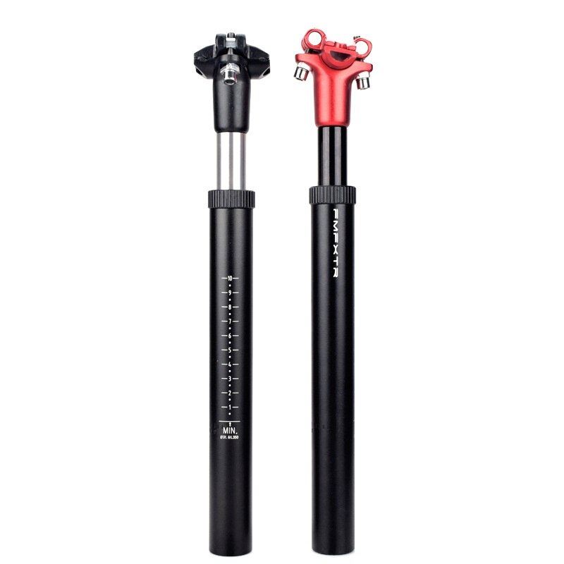 Bicycle Suspension Seatpost Shock Absorber Damping MTB Mountain Bike Seat post Bicycle Seat Tube 27.2/28.6/31.6/33.9mmx350mm