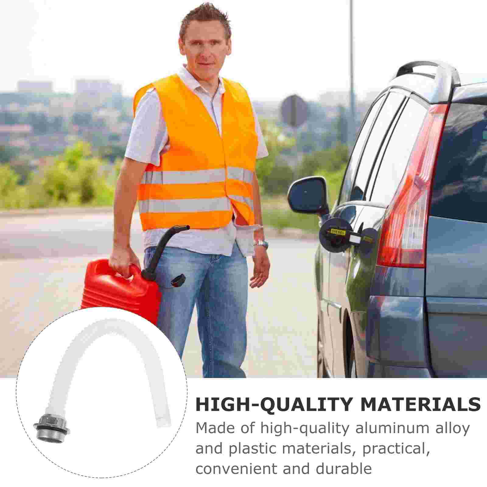 2pcs Fuel Can Spout Long Flexible Jerry Can Spout Nozzle Aluminum Fuel Can Nozzle