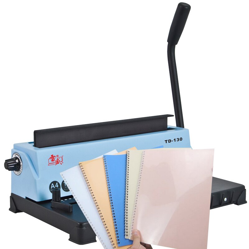34 Square hole Wire binding machine TD-130 Small machine Big capacity books binding machine