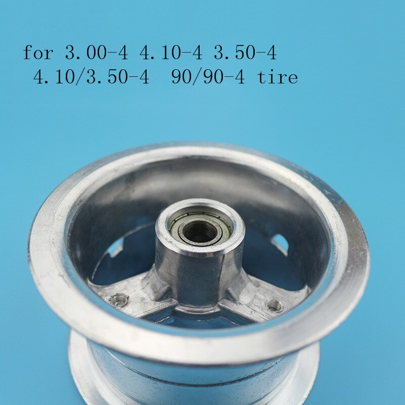 Goede Aluminium 10 inch Achterwiel Velg 3.00-4 Scooter Wiel Hubs voor 3.00-4 of 3.50-4 of 4.10-4 Band aluminium