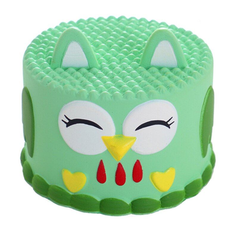 Jumbo Cute Owl Cake Squishy Simulation Bread Cake Scented Slow Rising Squeeze Toy Stress Relief for Kid Xmas 10*8.5