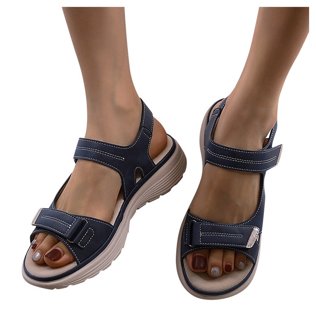 Vrouwen Zomer Wiggen Antislip Strand Open Teen Ademende Sandalen Sport Stijl Schoenen Kan 26th