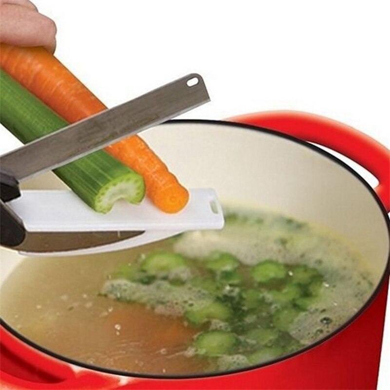 Utility Knife Stainless Steel Detachable Knife Kitchen Scissors Multi Function Kitchen Tool Clever Scissors Cooking Gadget