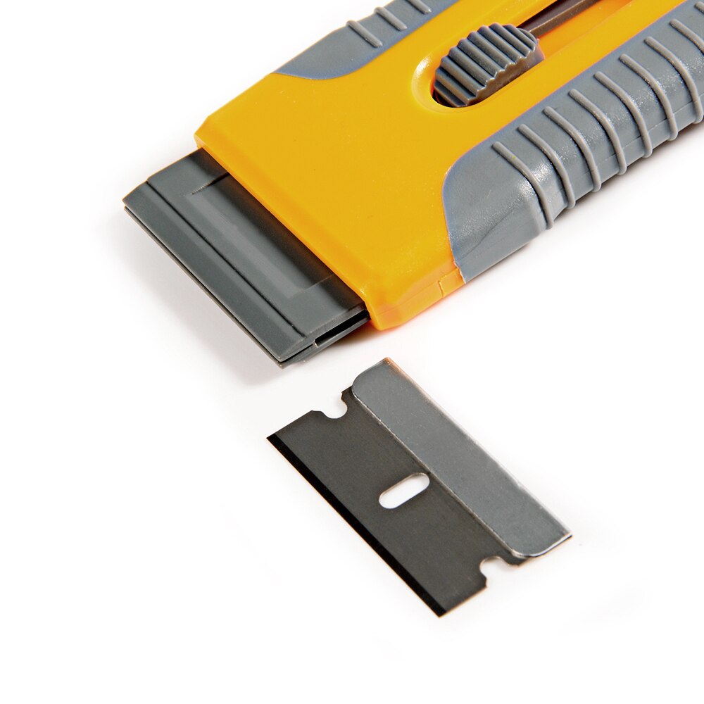 FOSHIO Multi Razor Scraper+10pcs Steel Blades Window Tint Tool Cutter Auto Car Film Sticker Remover Squeegee Vinyl Cleaning Tool