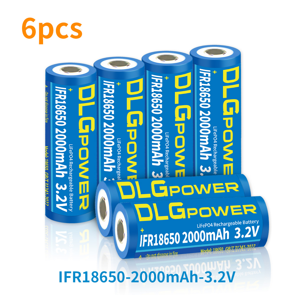 Aipeke 2025 100% novo hg2 18650 2000mah bateria recarregável 18650 3.2v baterias de energia de descarga + níquel diy: Rosa