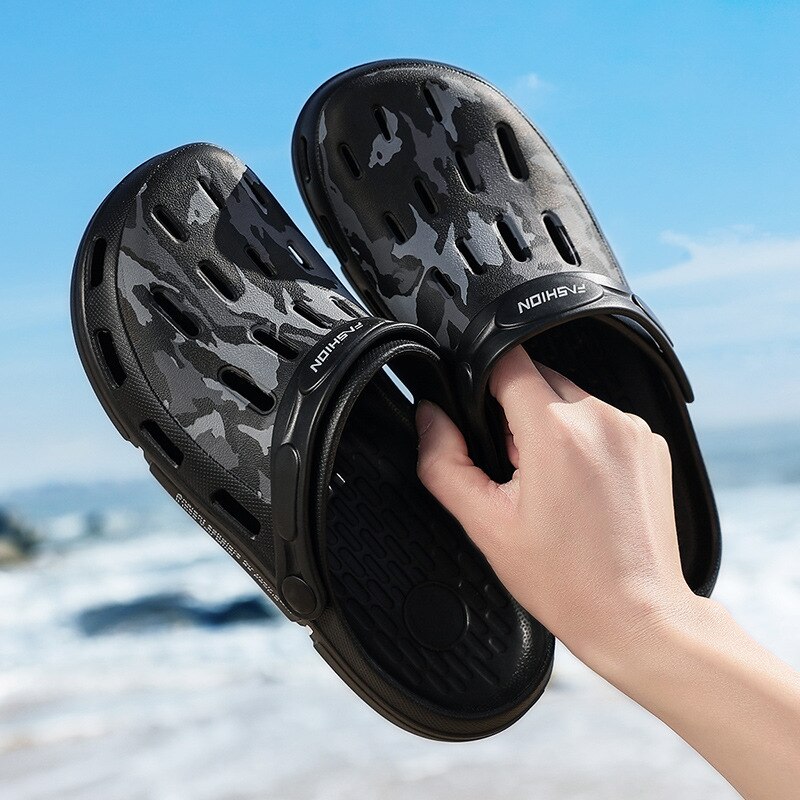 outdoor men's sandals man sandal men shoes home slippers beach garden shoe non-slip summer shoes