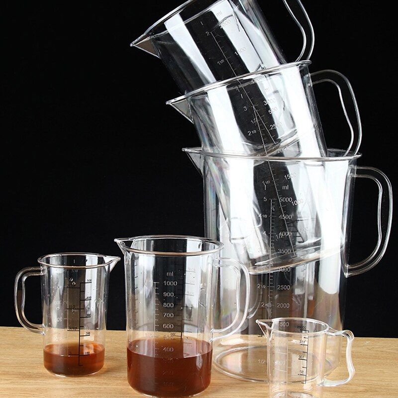 1pcs Measuring Cup Acrylic Handmade DIY Mixing Resin Tools Precision Graduated Kitchen Jug Pour Spout Baking Cooking Butter