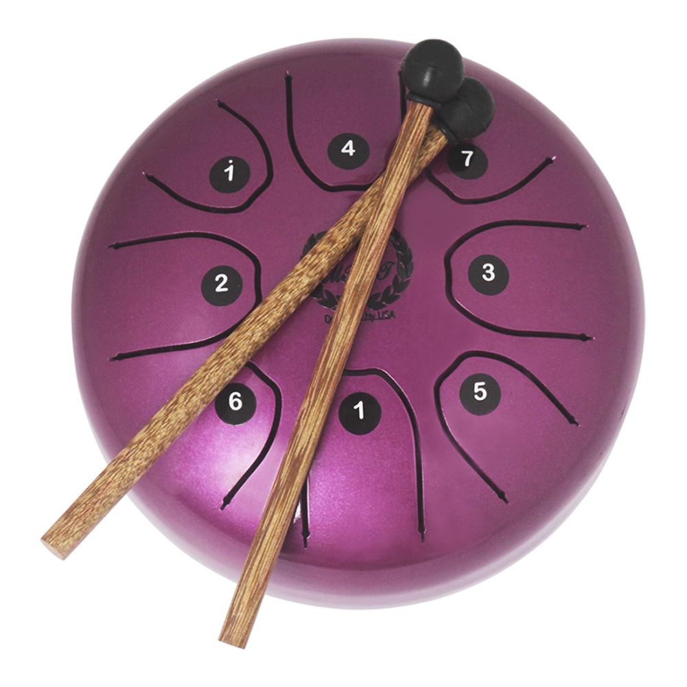 MMBAT / Mebite 5.5 Inch Mini Steel Tongue Drum Handpan Brahma Drum Ethereal Drum Musical Equipment