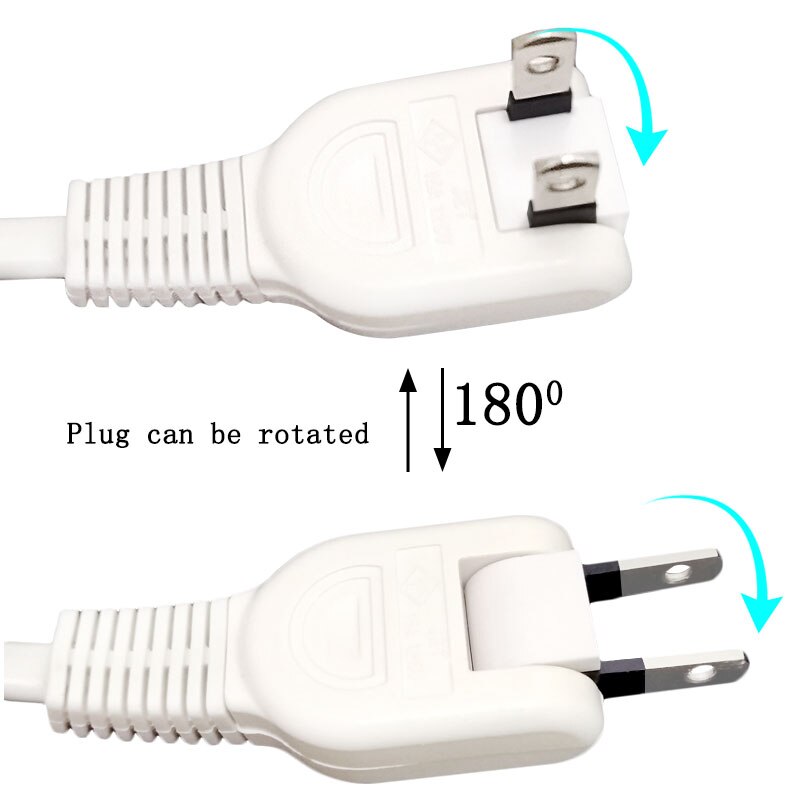 180 degrés Rotation 2Pin US JP CN prise multiprise 1 à 3 voies prise de rallonge de Conversion de puissance 0.5/1/2/3 mètre avec interrupteur