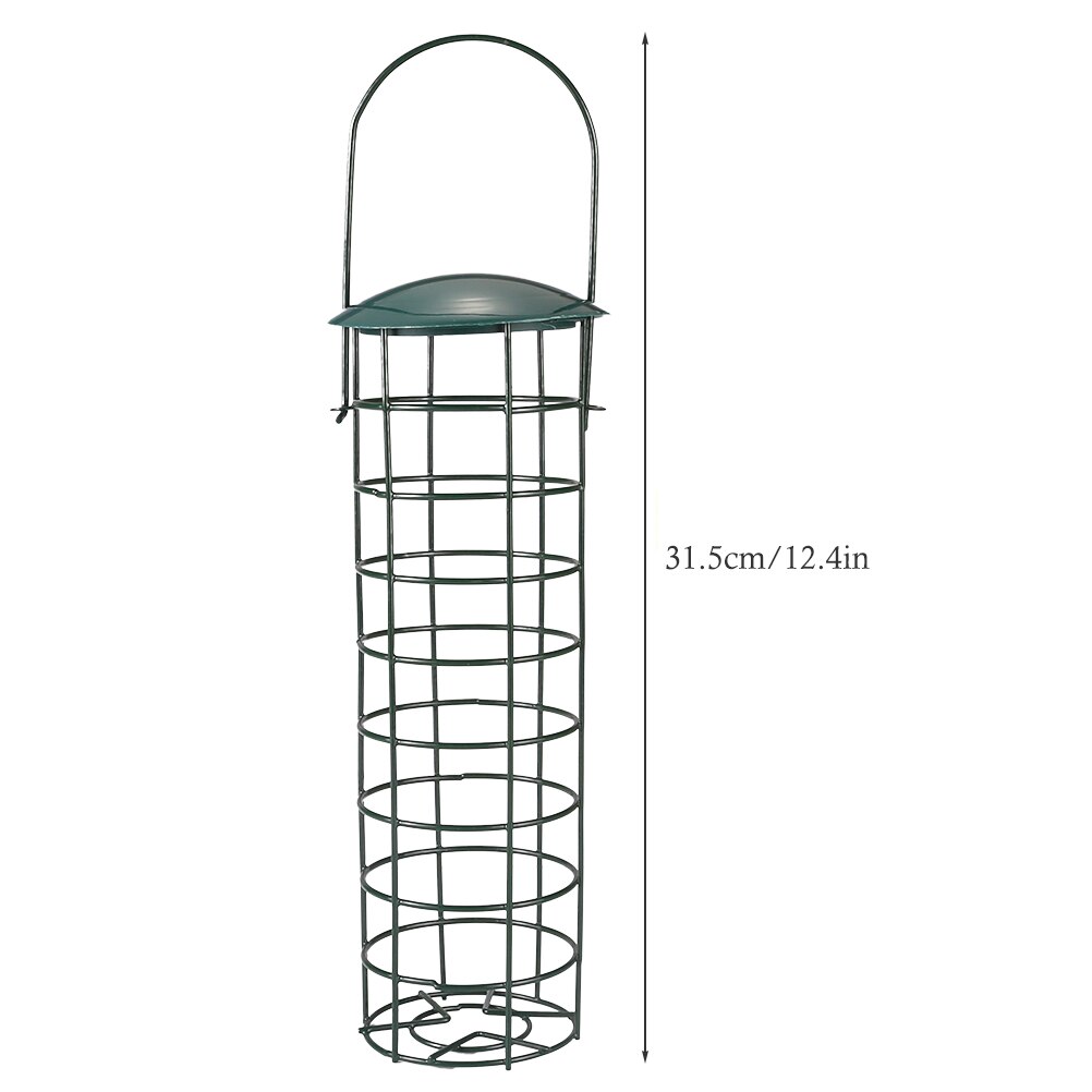 Outdoor Iron Wire Hanging Bird Seed Feeder Container Hanger Outdoor Garden Hanging Ports Seed