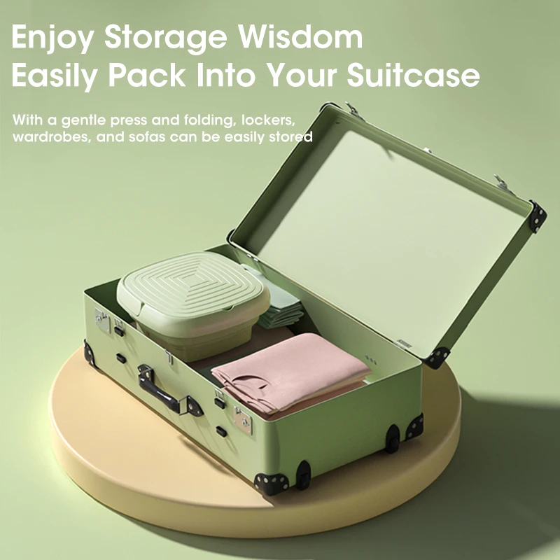 Mini Opvouwbare Wasmachine Met Droger Emmer Sokken Ondergoed Schoonmaken Wasmachine Reizen Slaapzaal 110 V-240 V EU ONS