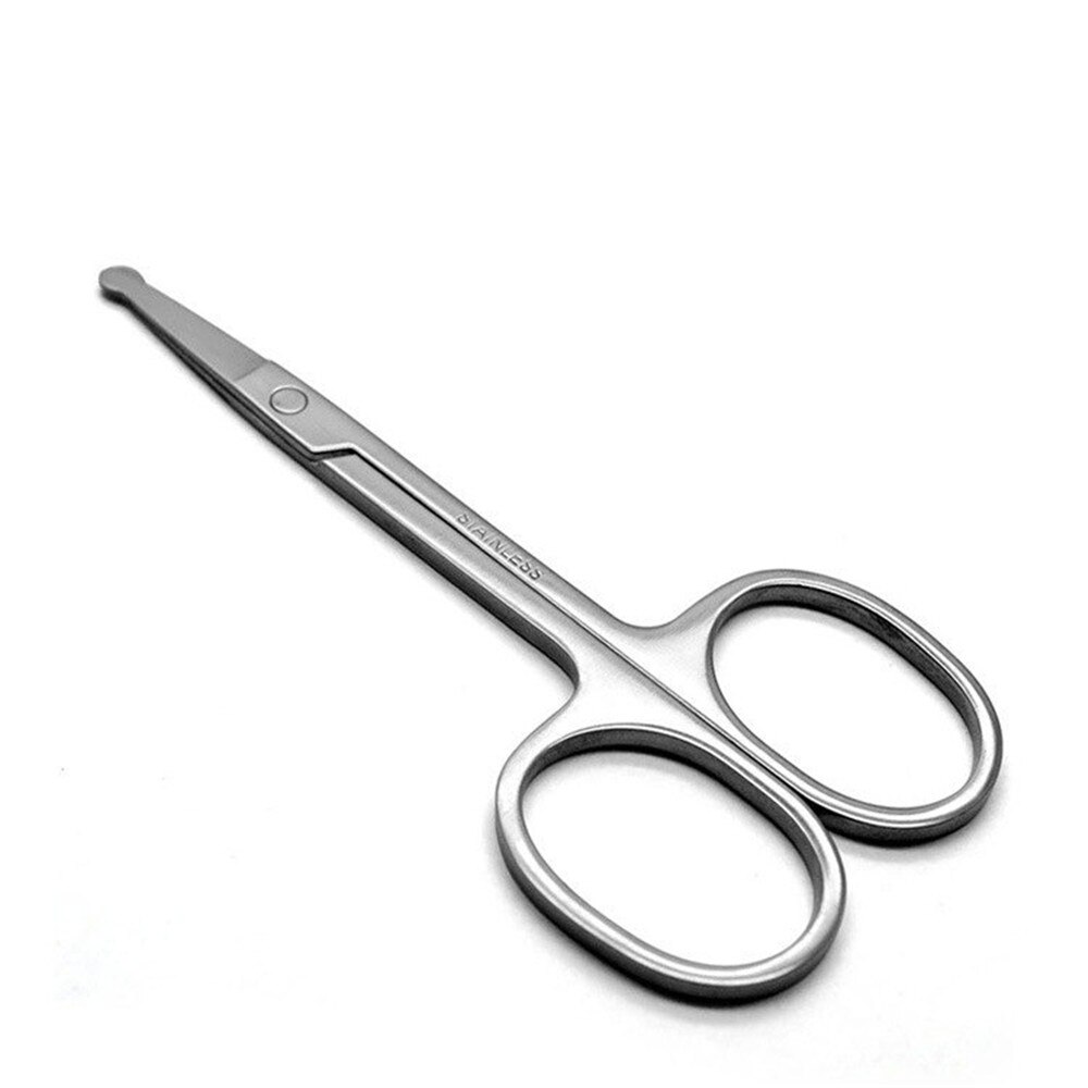 Schönheit Runde Kopf Schere machen-hoch Sicherheit Augenbraue Schere Schönheit machen-hoch-Werkzeug Nasen Haar Clips machen-hoch Augenbraue Schere 1 PC