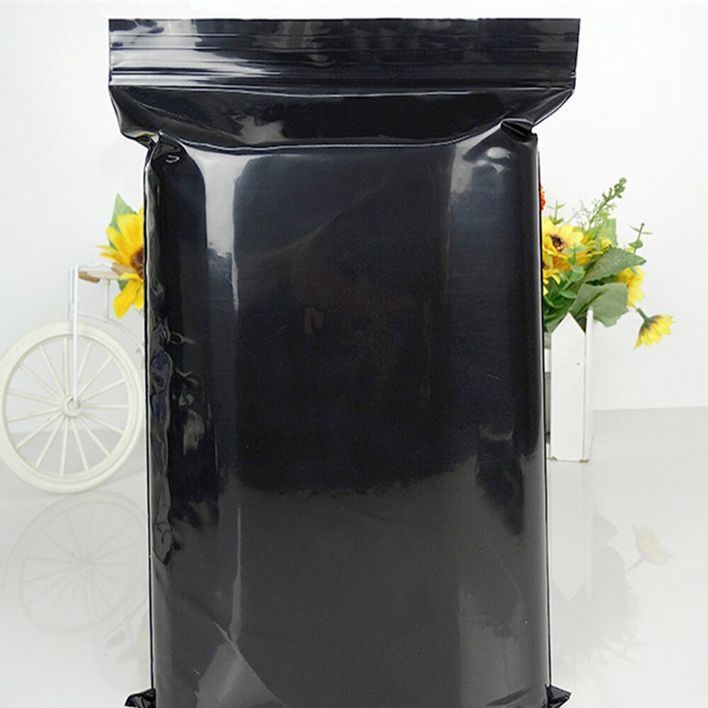 Useful 100pcs/lot Black Color Self Sealing Plastic Bags,ziplock Poly Bags Zipper Bags Zip Lock Storage Bags