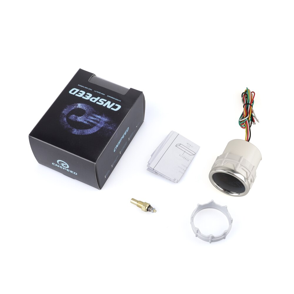 Oil temp gauge 2"(52mm) Smoke len 40-140 C degree pointer Oil temp gauge Car meter with sensor YC101229