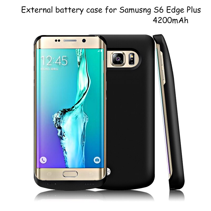 Banco de energía portátil para Samsung galaxy S6 S6edge, paquete de respaldo, funda de cargador de batería externa, soporte estándar, 4200mAh