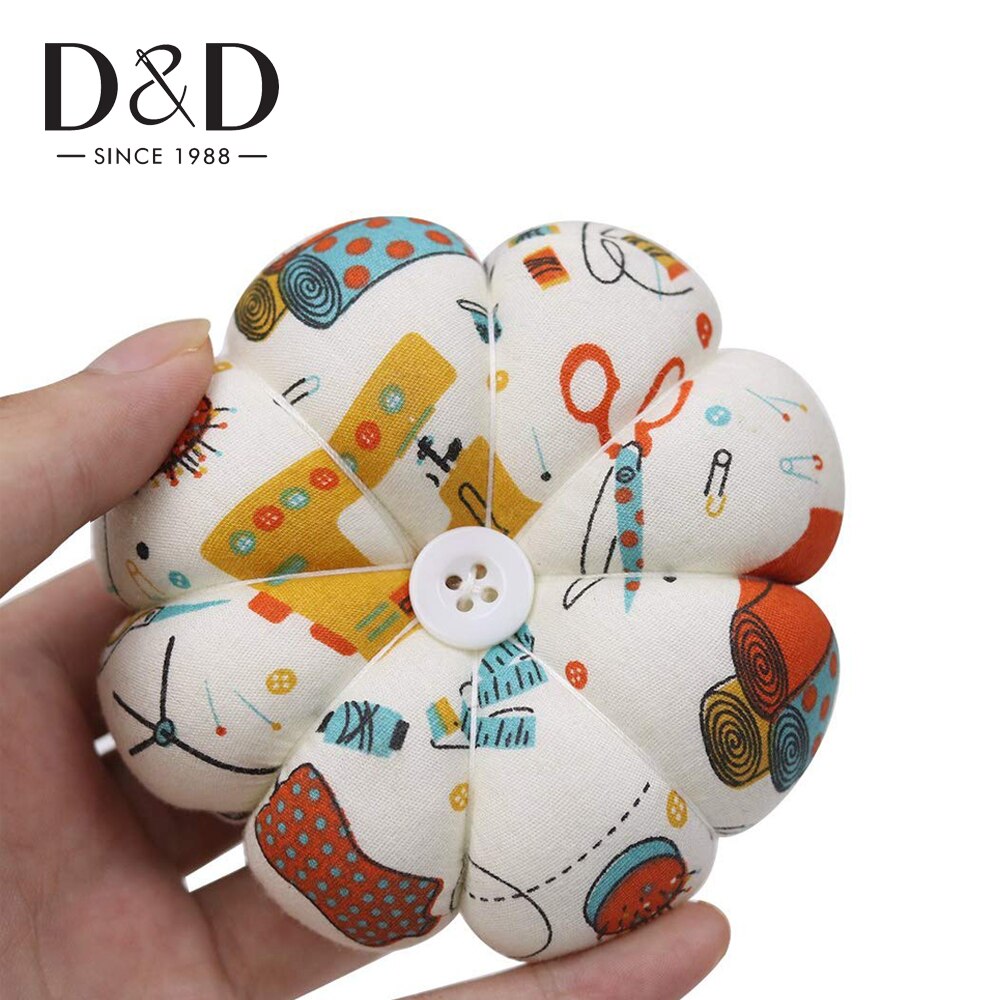 Soft Cotton Fabric Wrist Pincushions Wearable Sewing Pins Holder Needle Pincushions DIY Cross Stitch Sewing Needlework Tools