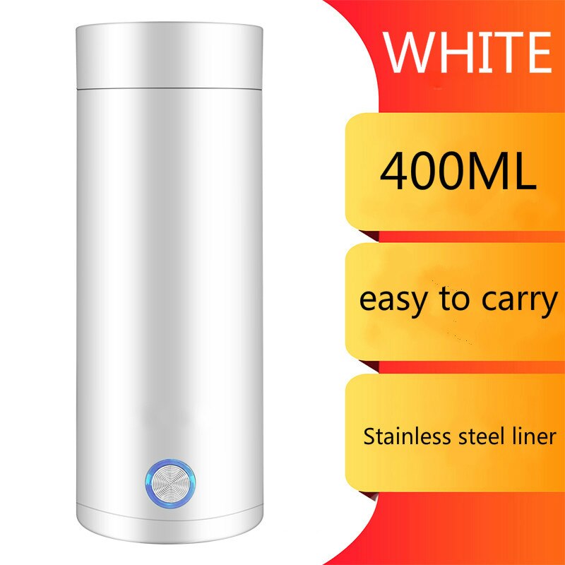 220V 110V Reise wasserkocher tragbare wasserkocher heizung wasser tasse isolierung integrierte kleine Mini schlafsaal studenten: Weiß / AU