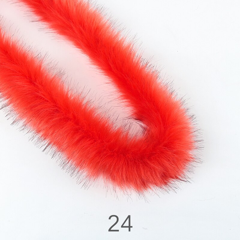 Kunstmatige Konijnenbont Lint Harige Tapes 100Cm Diy Kleding Naaien Pluizige Bekleding Trimmen Stof Thuis Party Decor Naaien Kostuum: 24