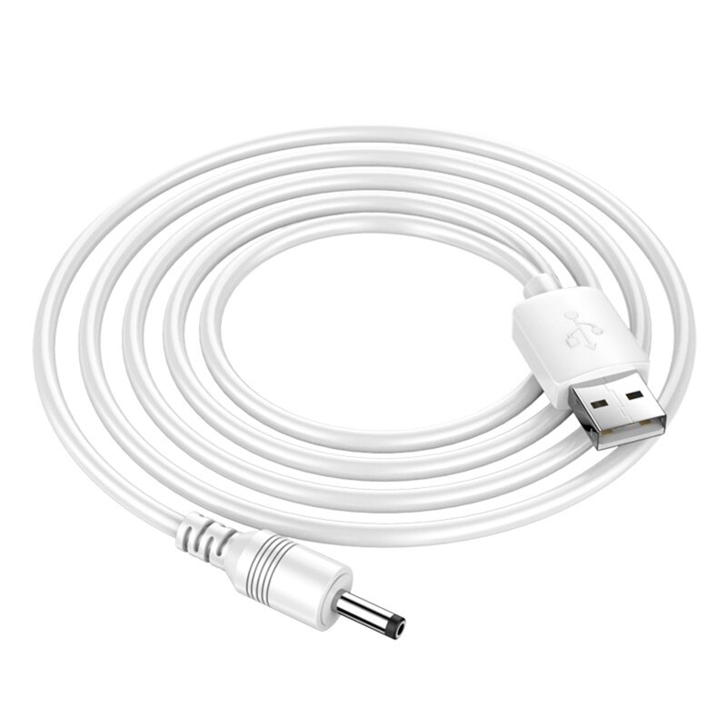 Cable de carga de agujero redondo USB a DC 3,5x13,5mm para Mini altavoz, lámpara de mesa, ventilador N0PB