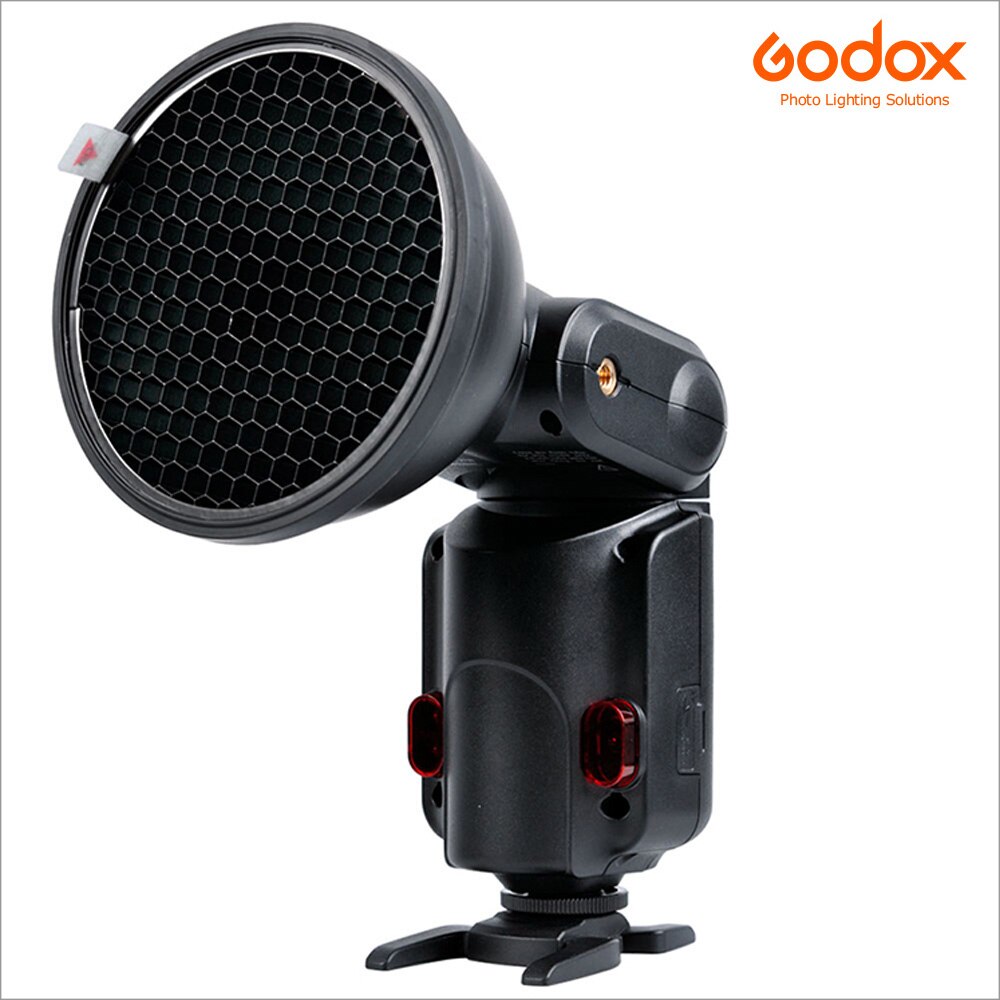 Godox AD-S11 kolor żele filtr siatki o strukturze plastra miodu + AD-S2 standardowy reflektor miękki dyfuzor dla Witstro AD-360 II AD360II AD180 AD200