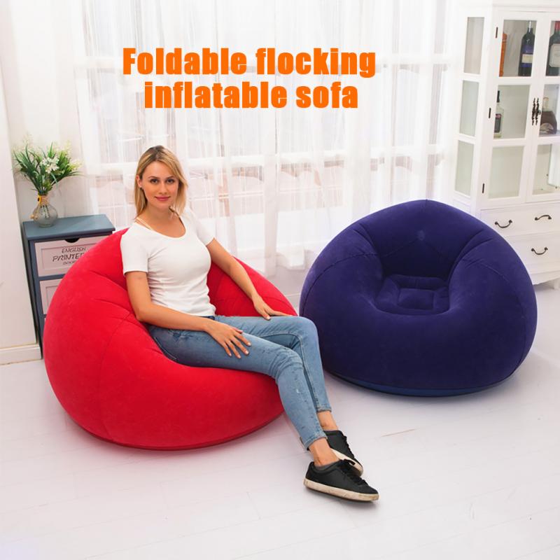 Bean Bag Chair Recliner Inflatable Lazy Sofa Living Room Couch Ultra Soft Washable Outdoor Comfortable Bedroom Home Decoration