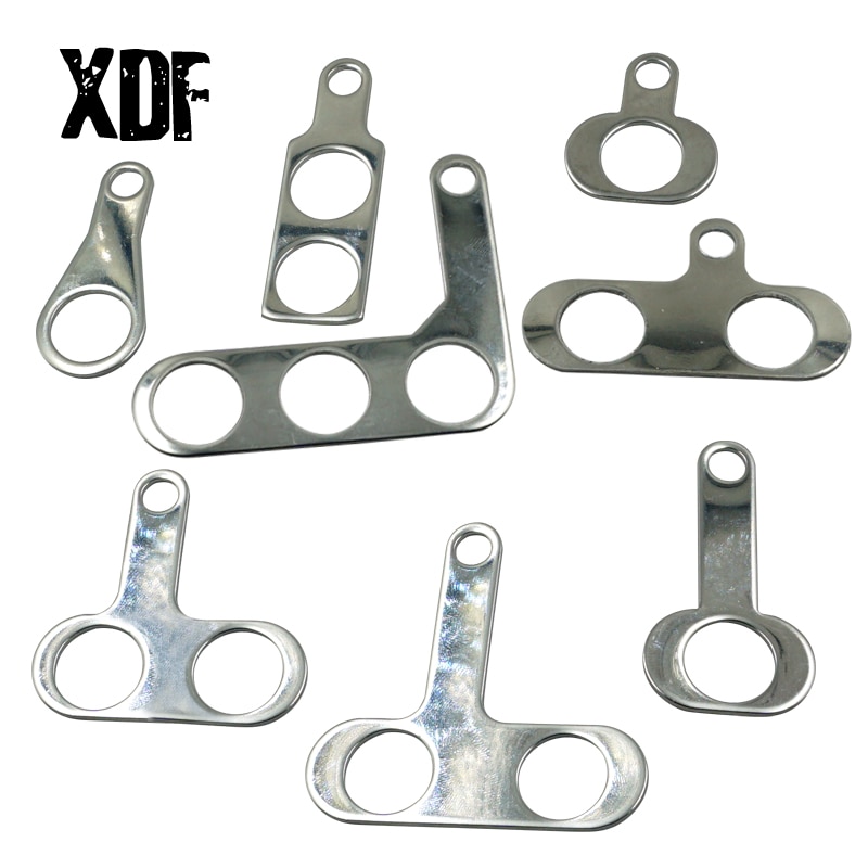 12V Stainless Steel LED Motorcycle Switch ON-OFF Handlebar Adjustable Mount Waterproof Switches Button Fog Light Warning Light