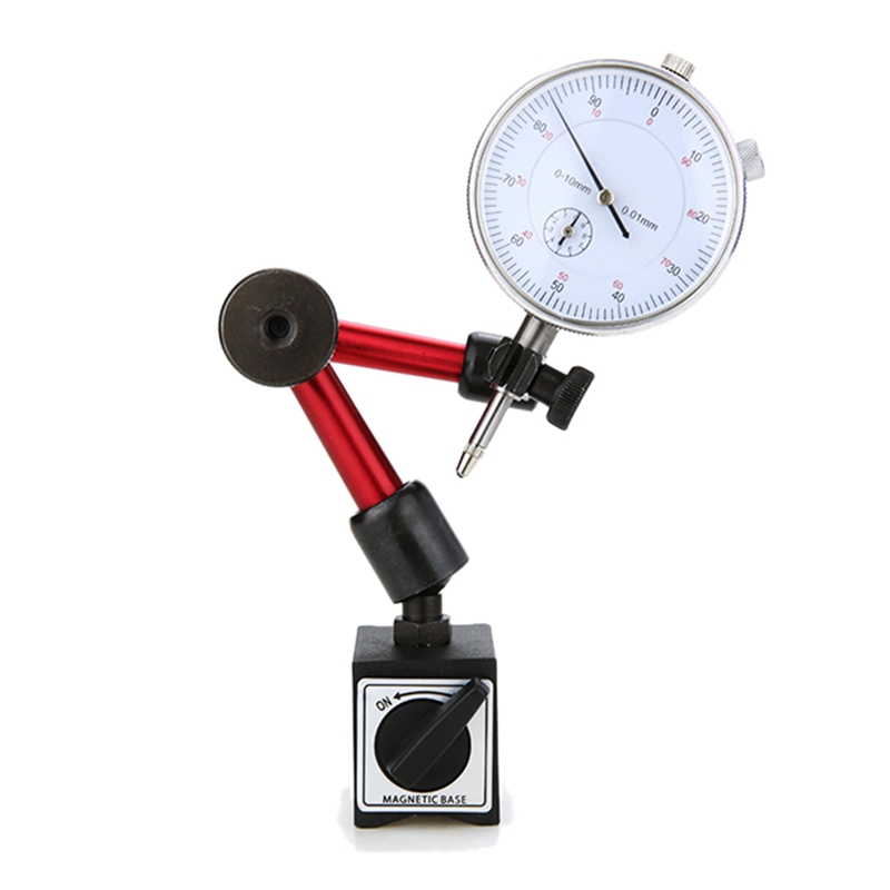 10Mm Dial Indicator Magnetic Holder Dial Gauge Stand Base Micrometer Measuring Tool Indicator Measurement Tools