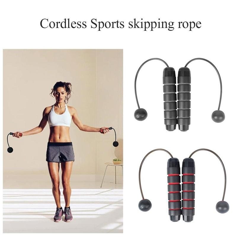 Home Gym Exercise Equipment Skip Rope Crossfit Cordless Jump Ropes Fitness Workout Jumping Training Calorie Consumption