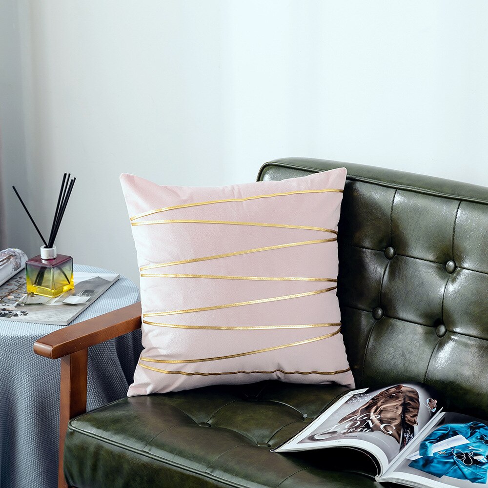 Ywzn Zwarte En Witte Geometrische Decoratieve Kussenslopen Polyester Sierkussen Case Gestreepte Geometrische Kussensloop Kussensloop: YL-113-5