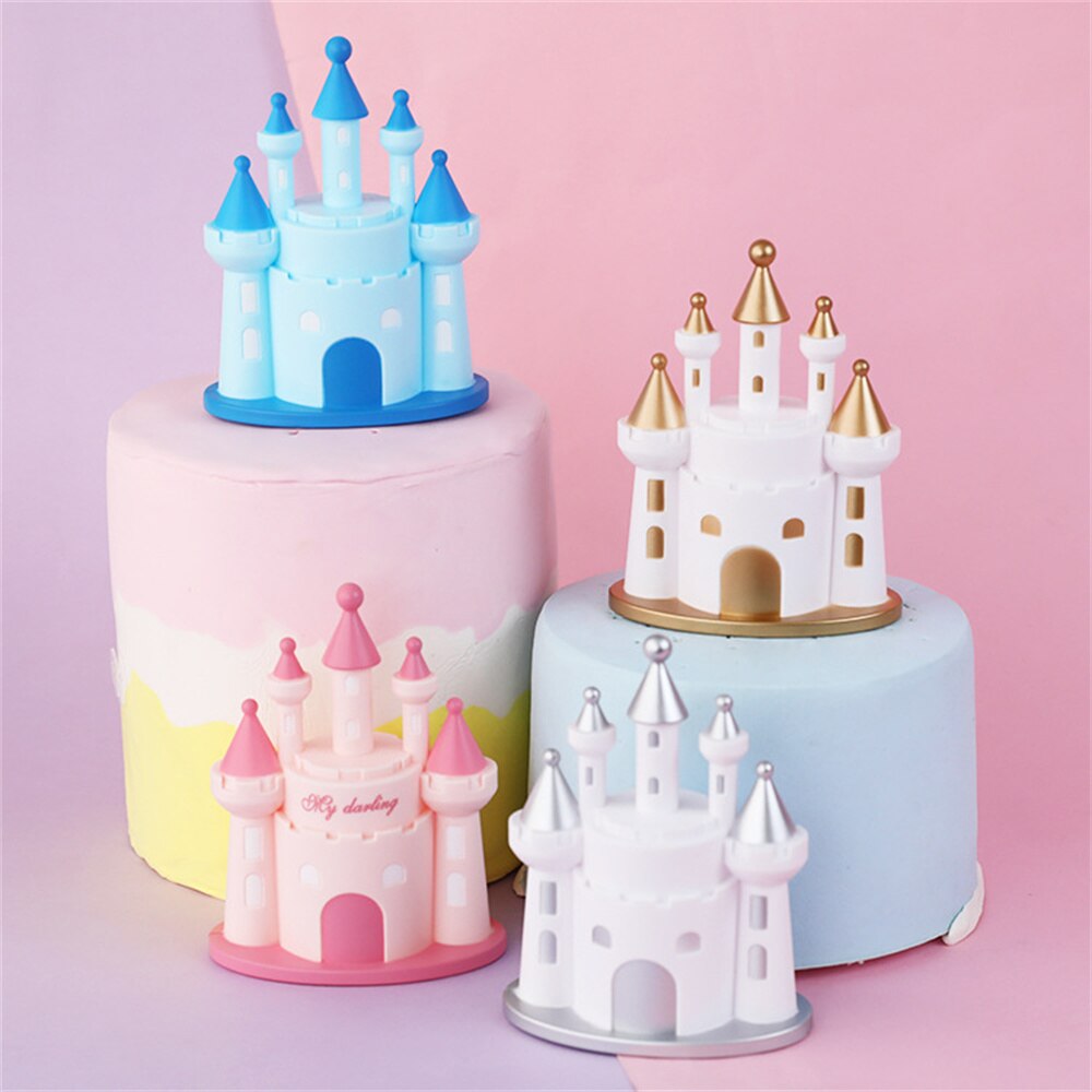 Linna kakku topper cupcake koristelu juhla syntymäpäivä prinsessa prinsessa lapset suosivat kodin kirjoituspöytä auton sisustus hääkakun lippu